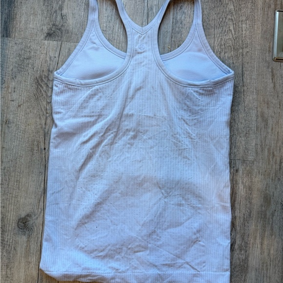 Pale blue (purple tint) Ribbed Tank Top - Picture 2 of 2